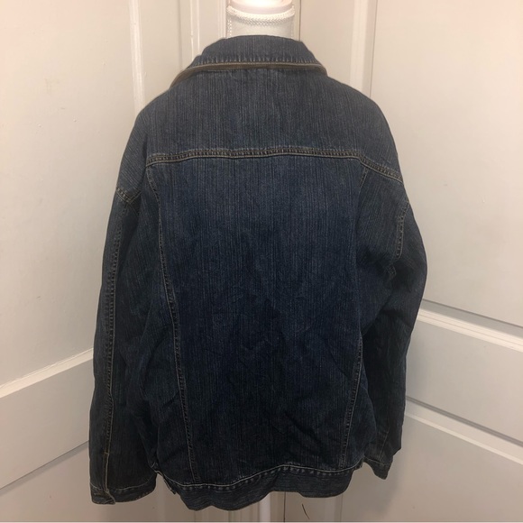 Ll Bean mens denim lined coat size large - Picture 3 of 6